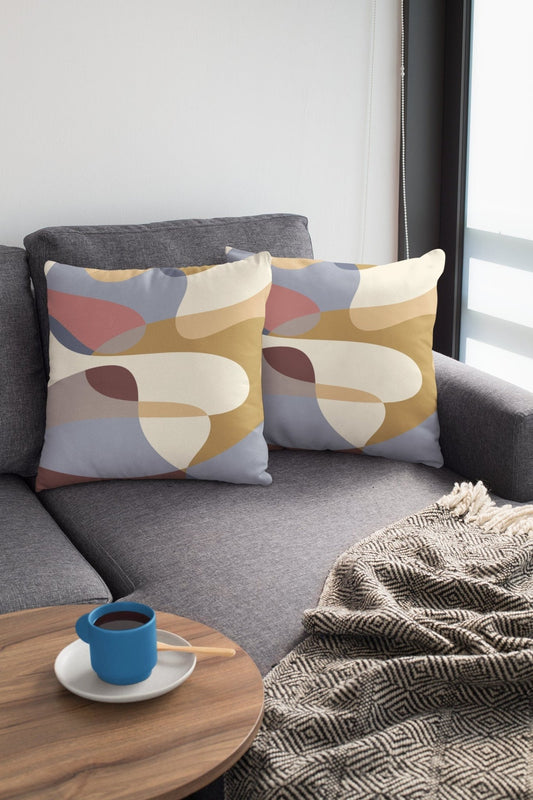 Abstract Pillow Cover - Earth Tones