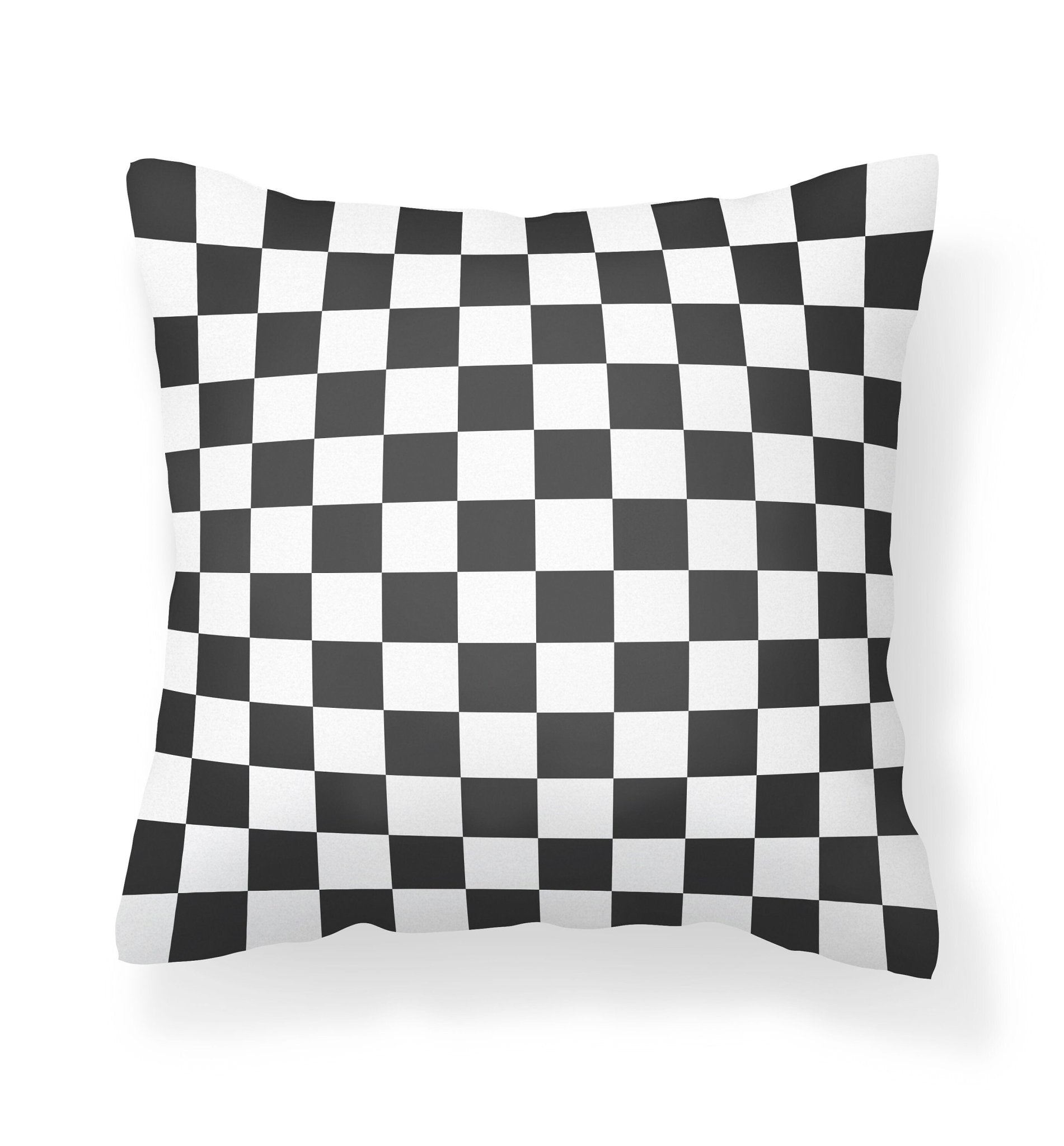 Black and white outlet checkered outdoor cushions