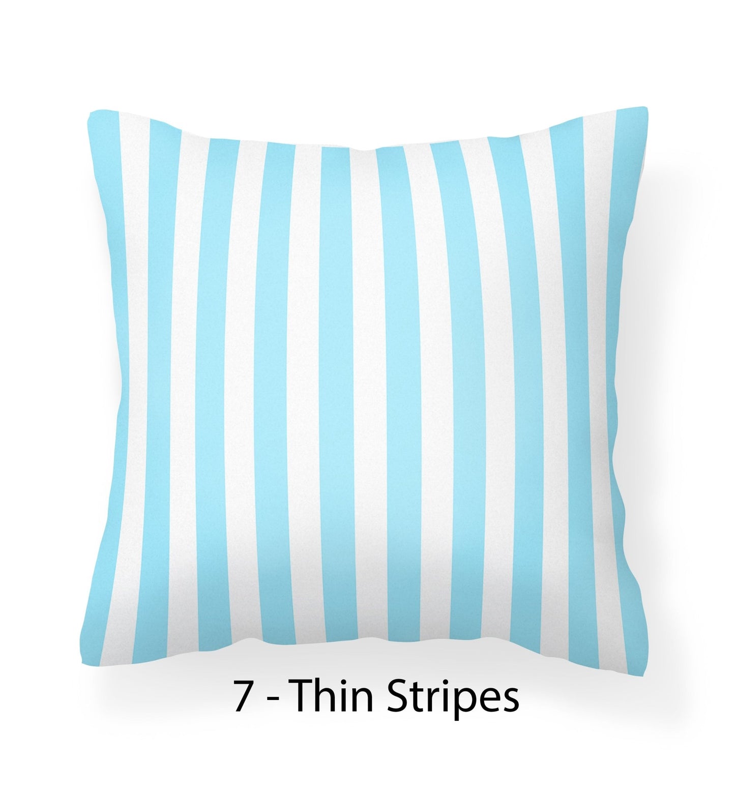 Blue Striped Outdoor Pillows