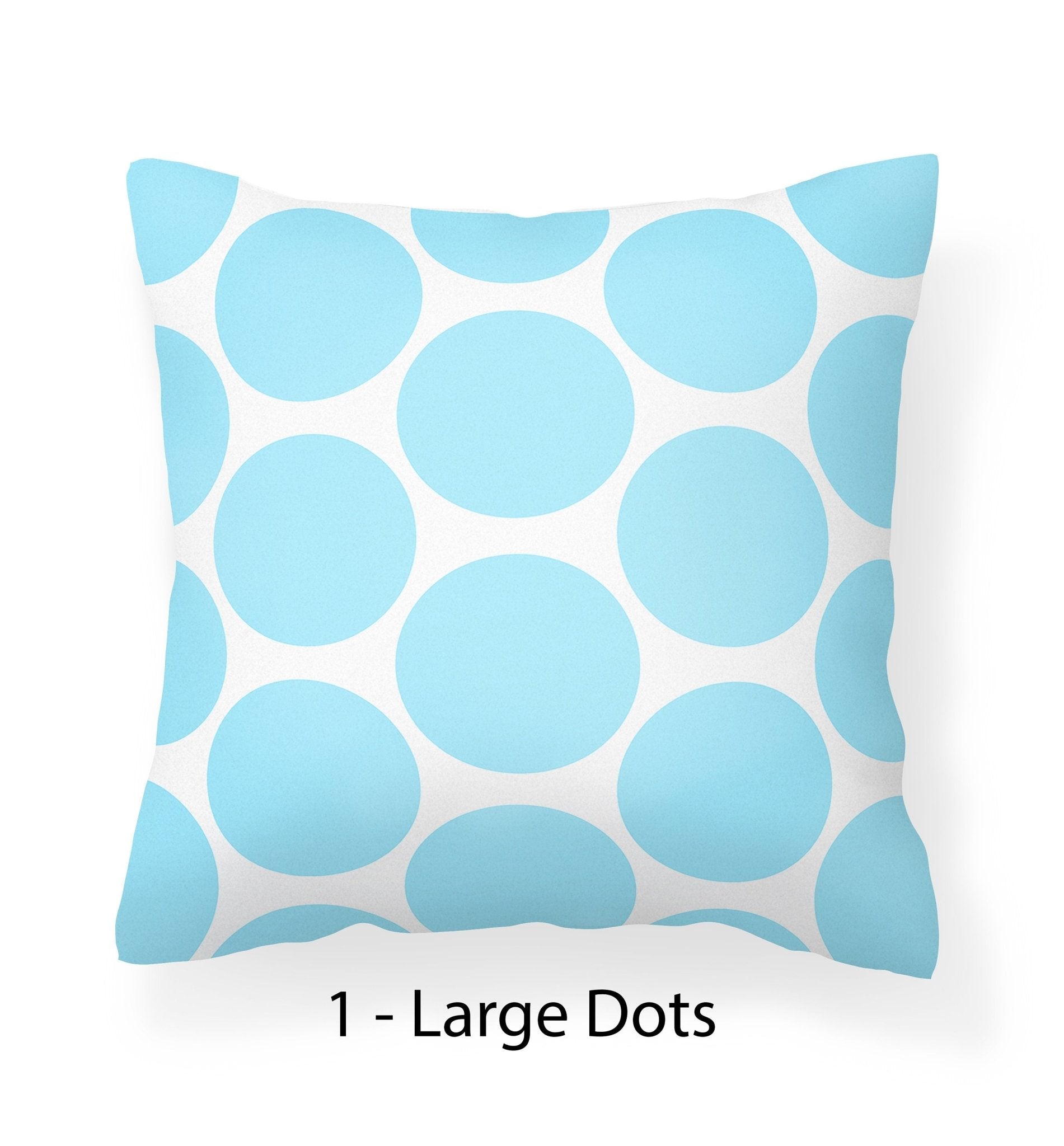 Blue Polka Dot Outdoor Pillows