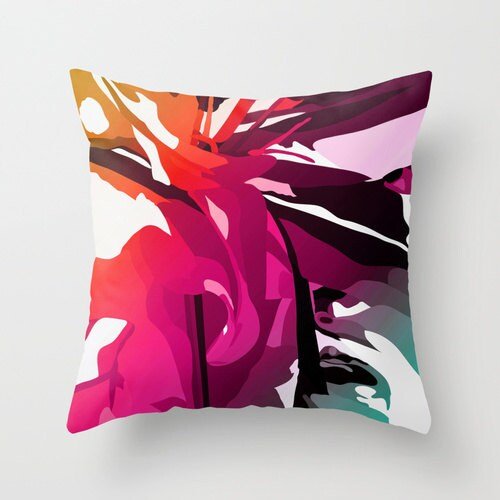 Abstract Art Pillow Cover - 70s Aesthetic