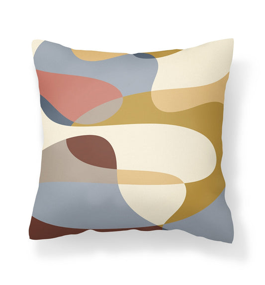 Abstract Pillow Cover - Earth Tones - Throw Pillows