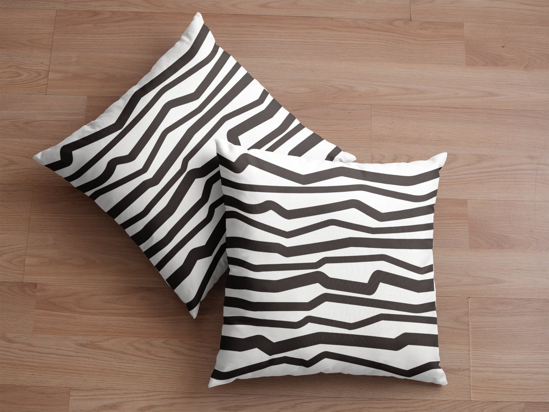 Black and White Zigzag Pillow Covers