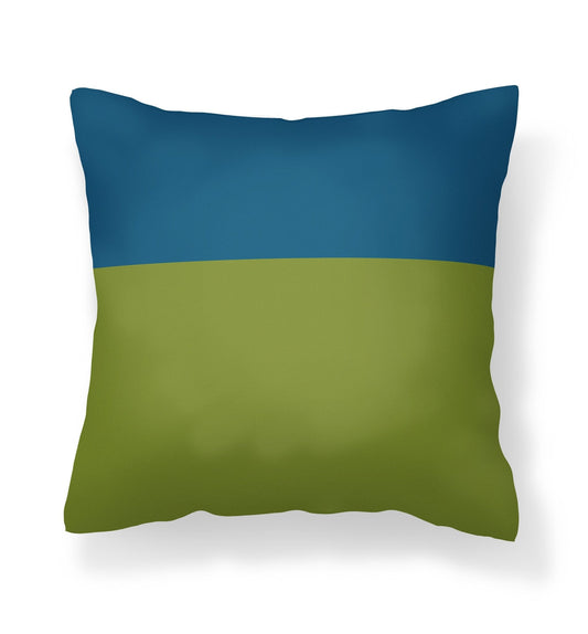 Blue and Green Pillow Cover - Throw Pillows