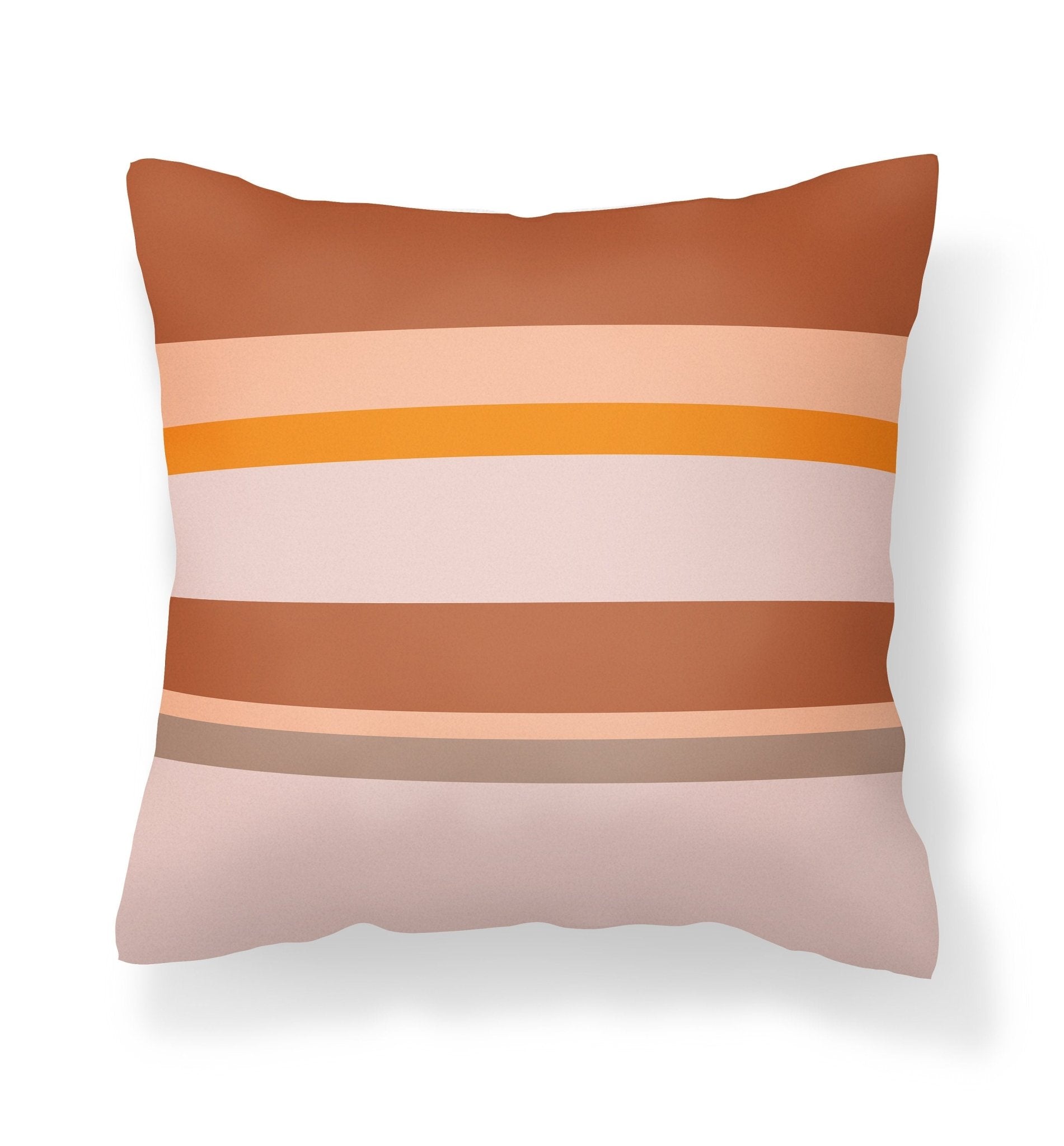 Burnt Orange Outdoor Throw Pillow - Throw Pillows