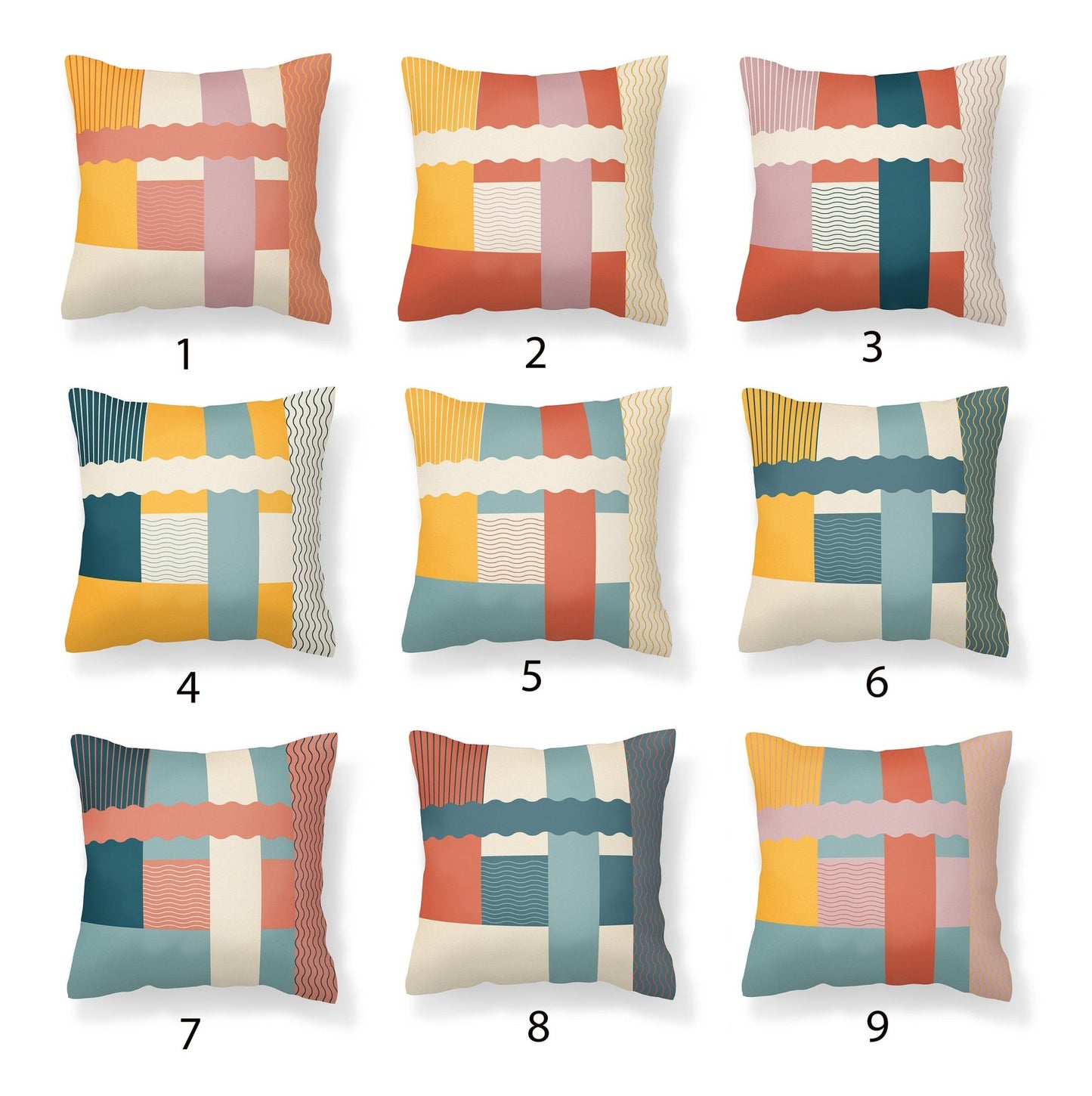 Colorful Outdoor Pillows - Mix and Match - Throw Pillows
