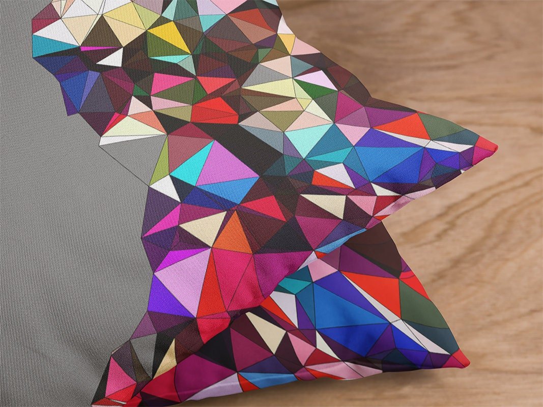 Decorative Pillow Cover - Geometric Print
