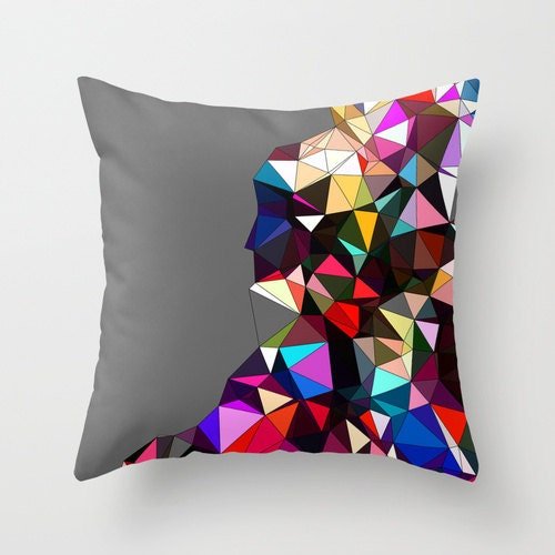 Decorative Pillow Cover - Geometric Print - Throw Pillows