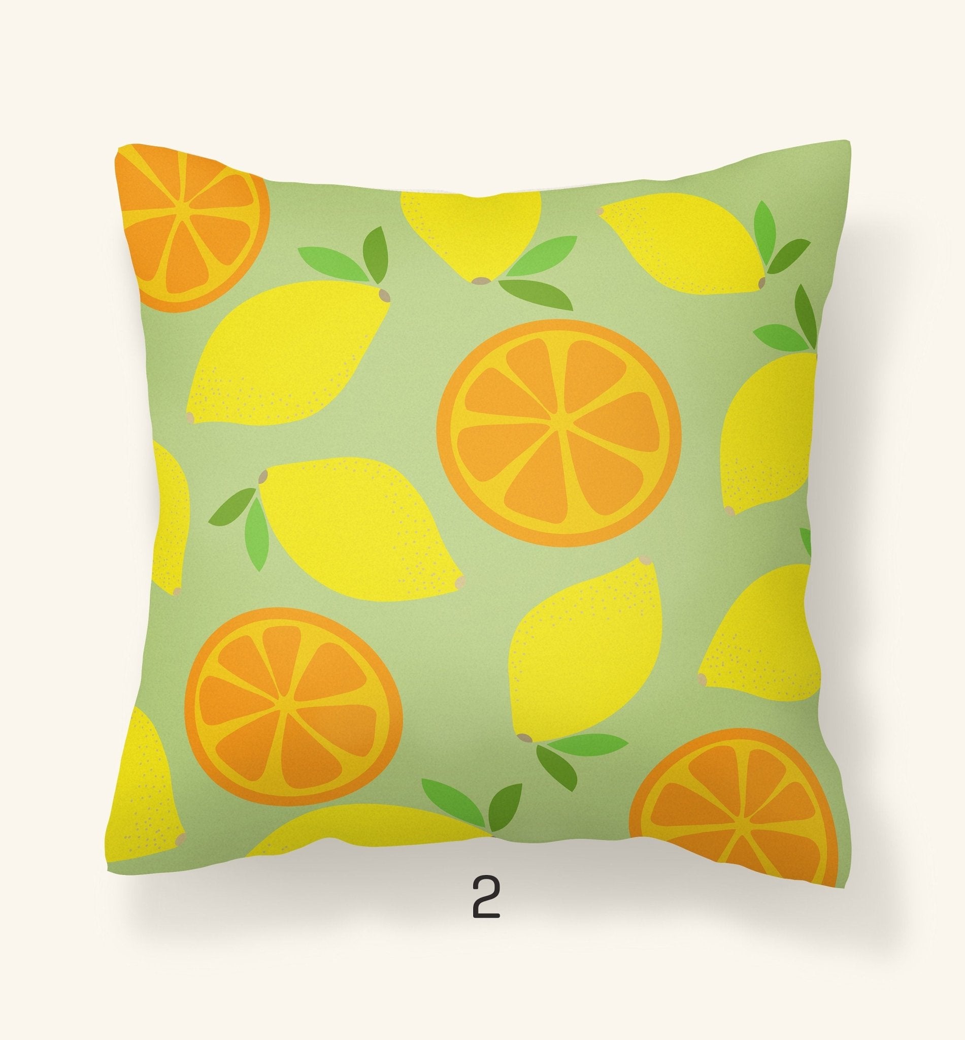 Oranges and Lemons Outdoor Pillow
