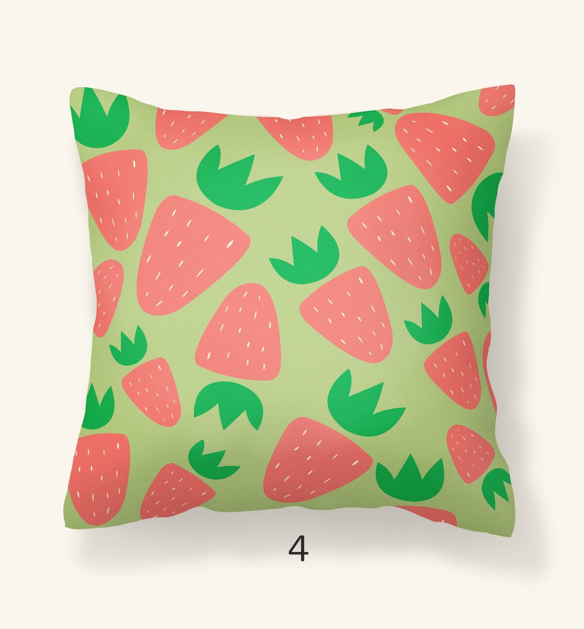 Strawberries Outdoor Pillow
