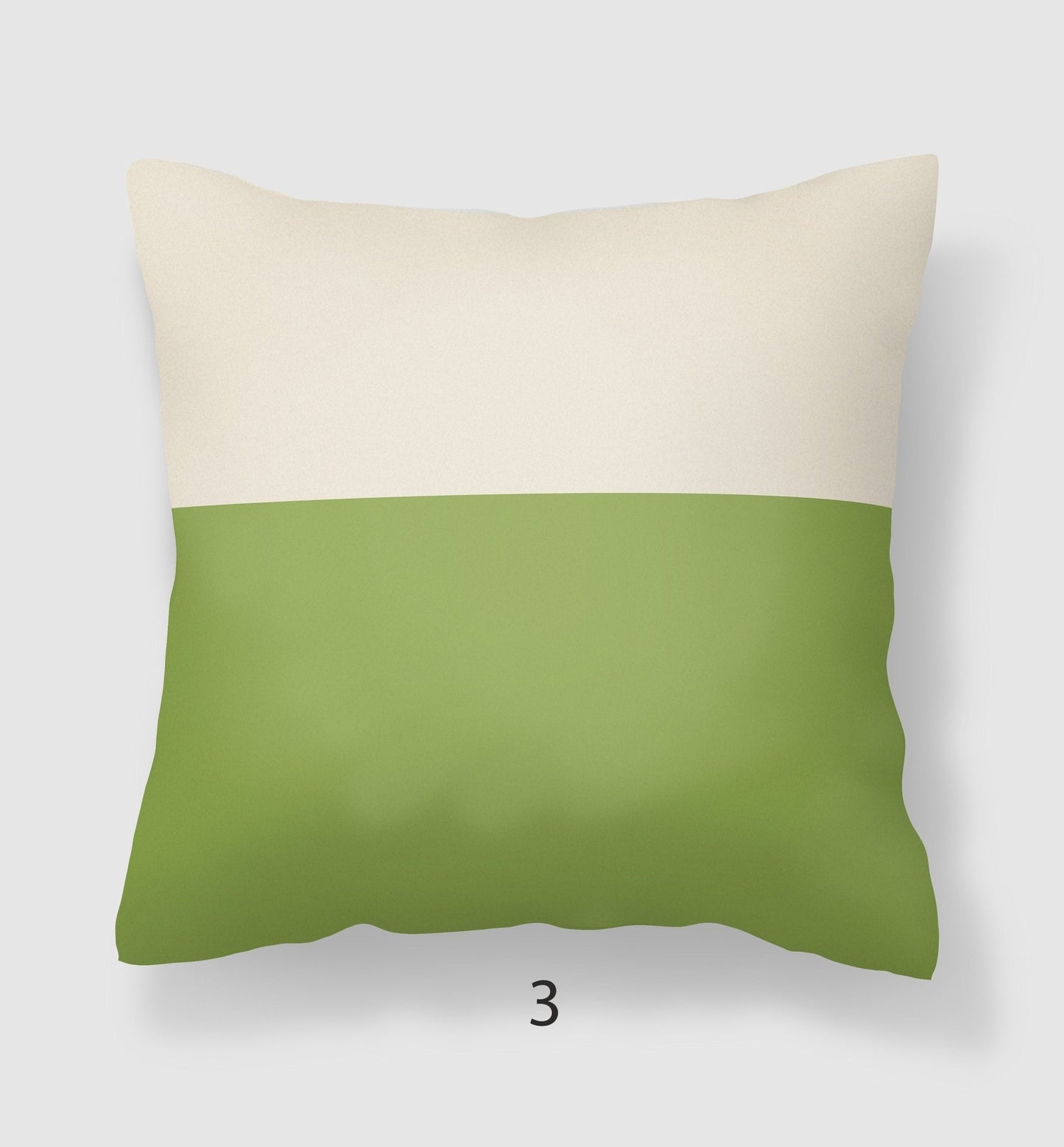 Green and Cream Cushion Covers