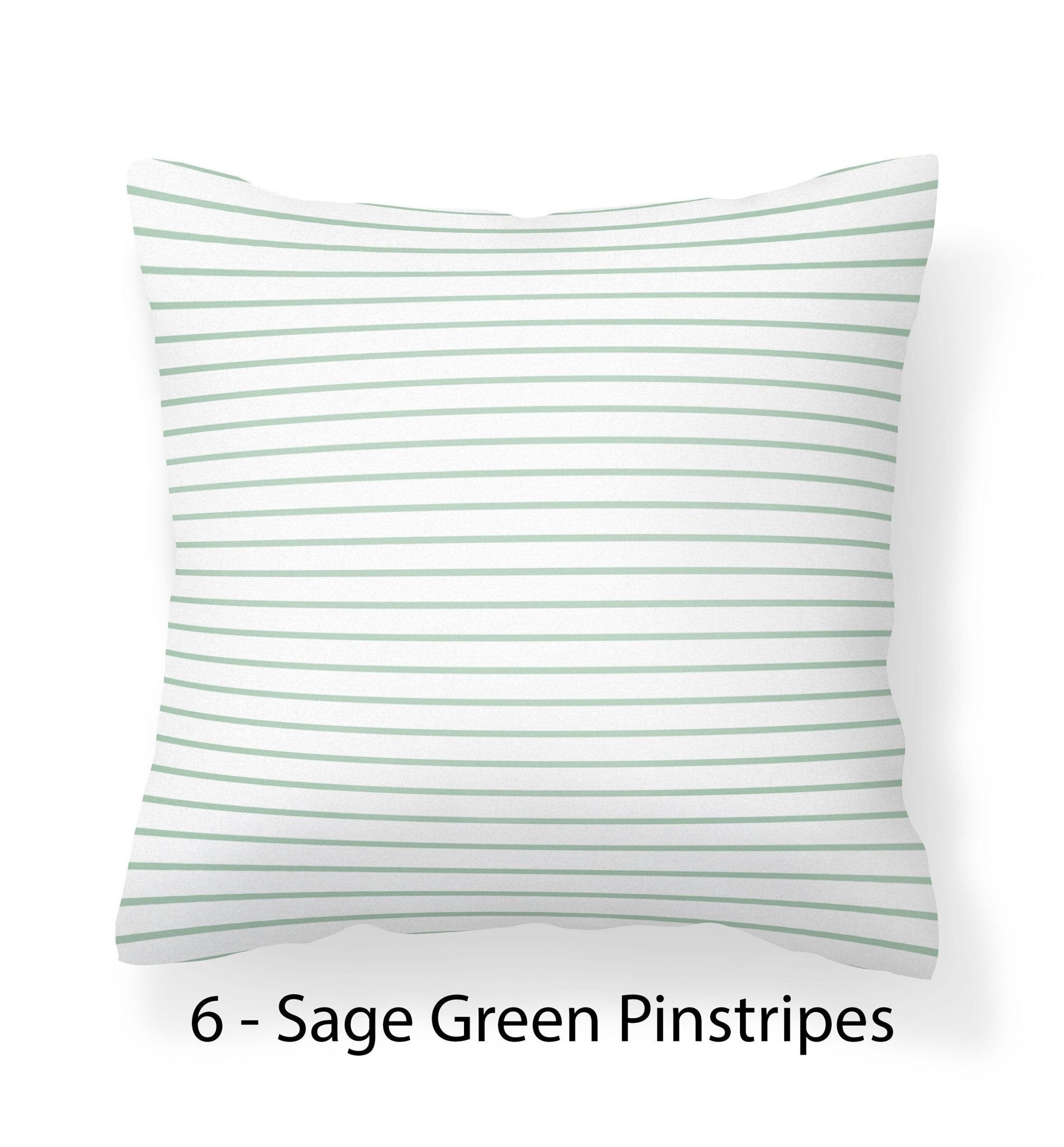 Sage Green Pinstripe Pillow