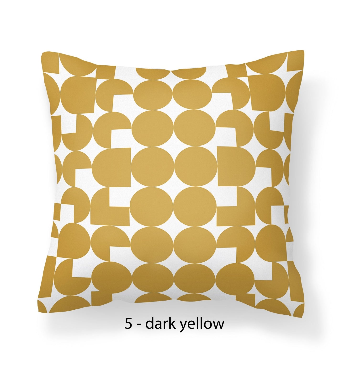 Dark Yellow Pillow Cover
