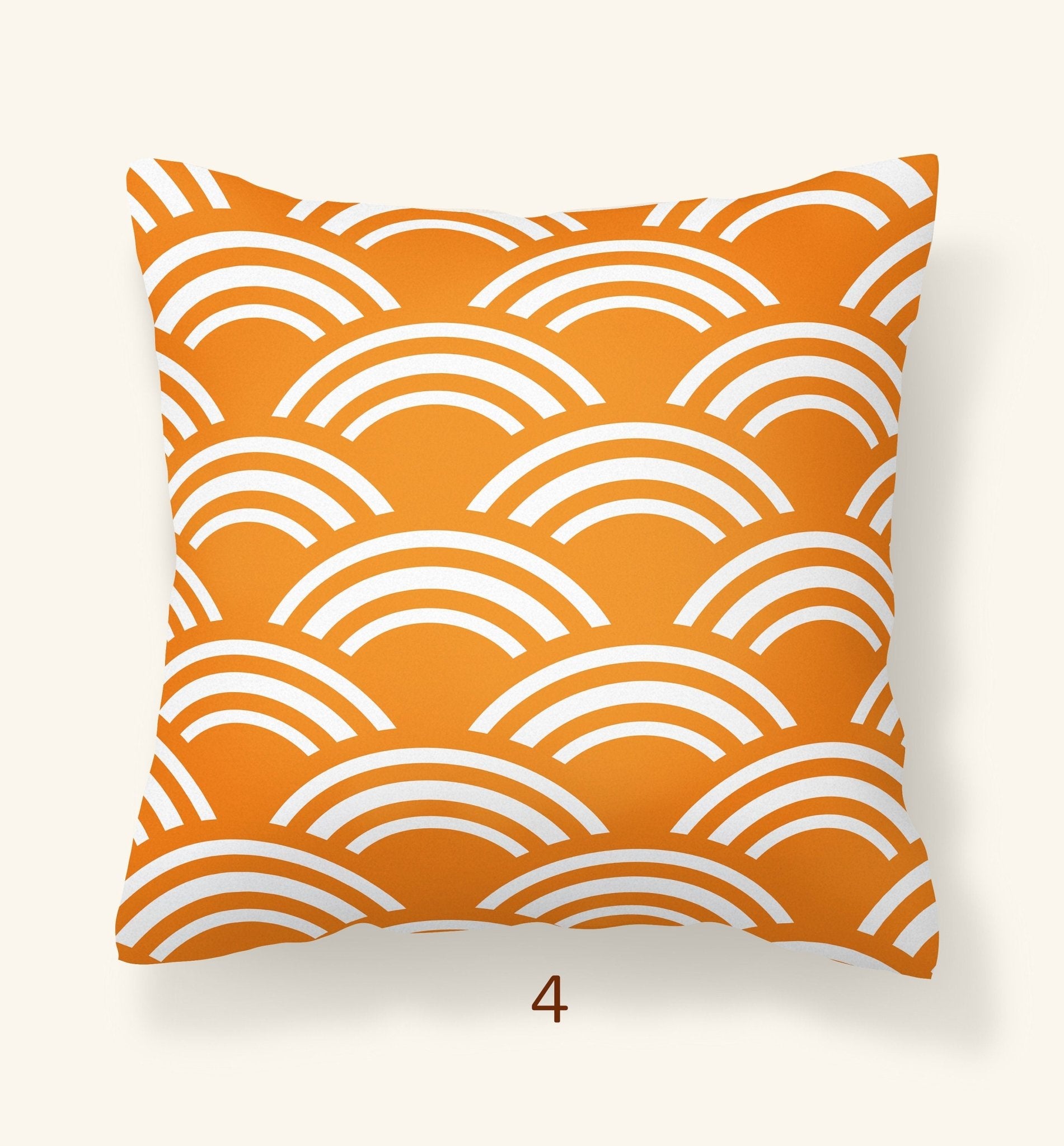 Orange Outdoor Decorative Pillow