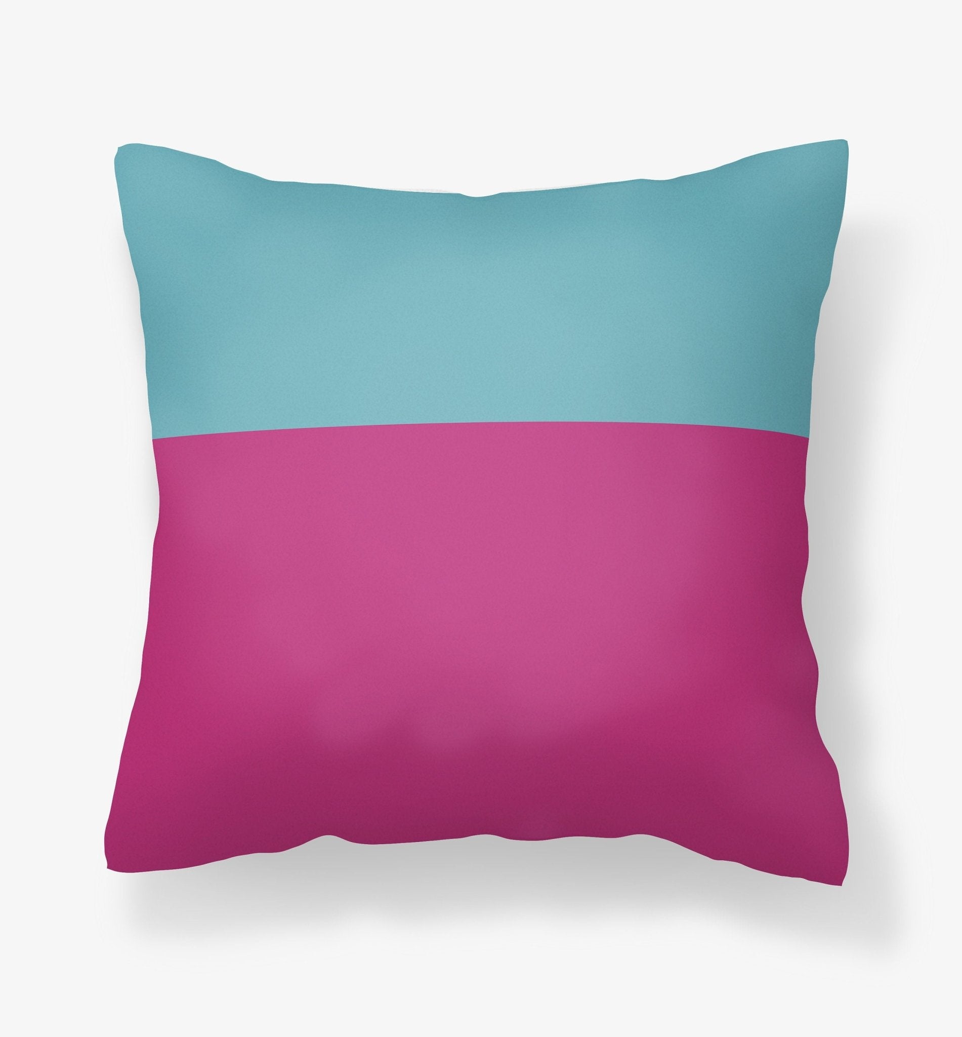 Pink and Blue Pillow Cover - Throw Pillows