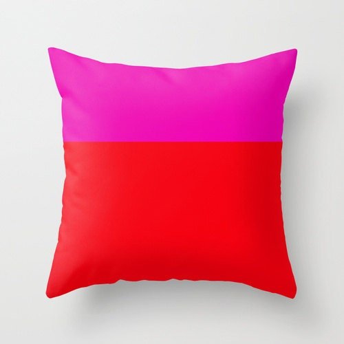 Pink and Red Neon Pillow Cover - Throw Pillows