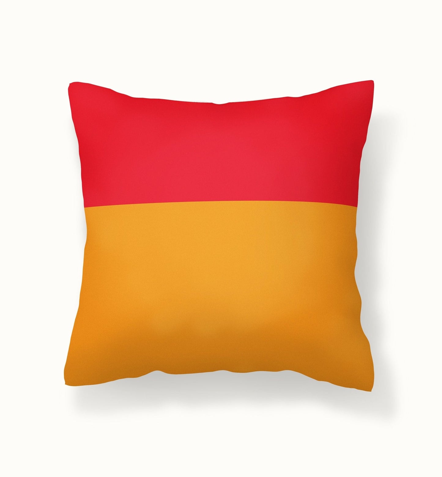 Red and Orange Colorblock Pillow Cover