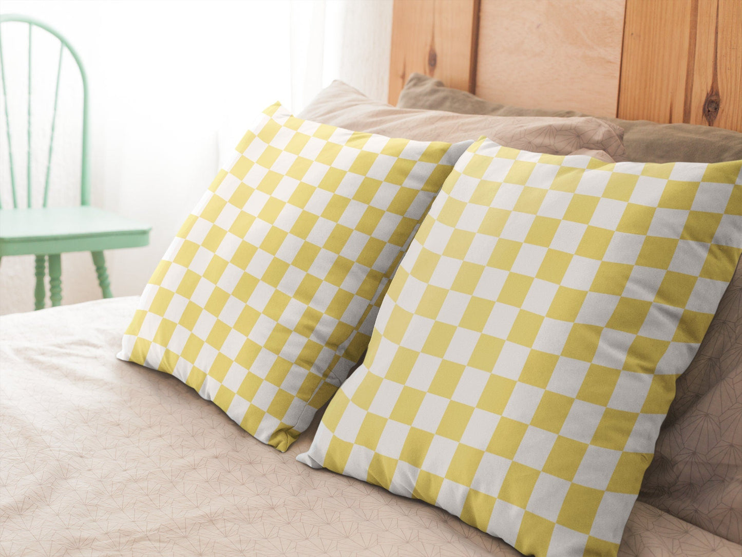 Yellow Farmhouse Pillow Cover